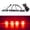 Blackened Shell Red Light, variant on Rupoun LED Grille Light Kit Car Daytime Running Lights Automobile Modification Accessories 12V (7.87 in / 20 cm)