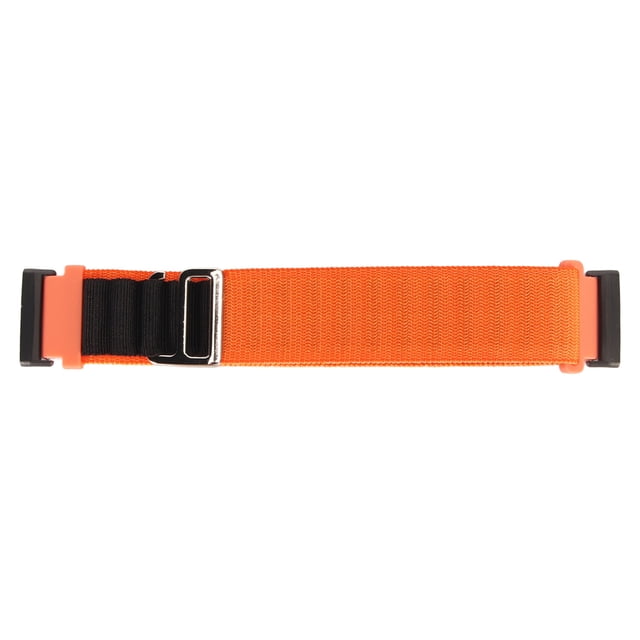 Accesorio de repuesto de correa de reloj inteligente de nailon tejido elástico apto para Fitbit Versa 4 3 Sense 2 naranja y negro
