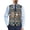 Aztec Geometric Pattern, variant on Slim Fit Dress for Wedding Prom, Woven Fabric 4 Buttons Business Coat, Blue Dragon Design