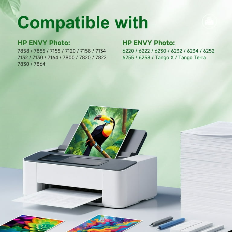 Sahey Ink Compatible for HP 64XL Black and Tri-Color Cartridge
