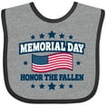 thumbnail image 3 of Inktastic Memorial Day Honor The Fallen with American Flag Boys or Girls Baby Bib, 3 of 4