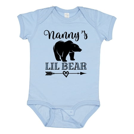 

Inktastic Nanny Little Bear Grandson Gift Baby Boy Bodysuit
