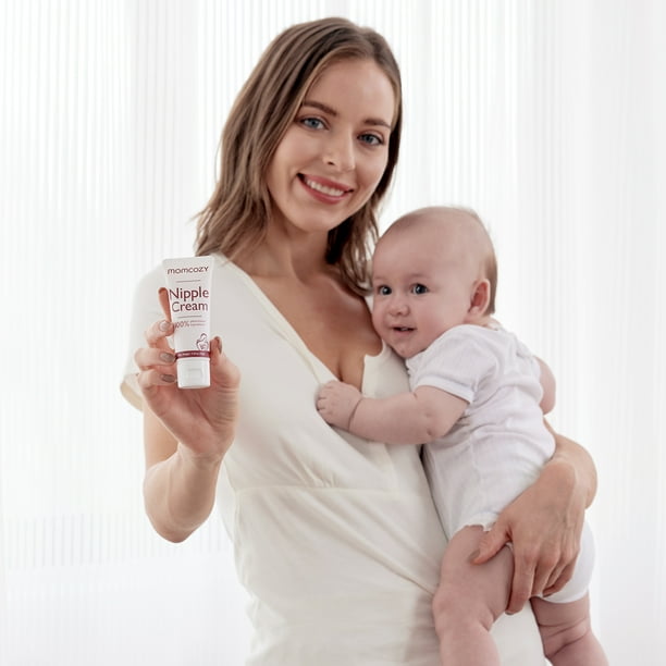 Momcozy 100% Natural Nipple Cream 1.41oz, Vegan Lanolin-Free