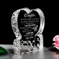 thumbnail image 2 of Customized Birthday Gift For Daughter From Mom, Engraved Heart Crystal Home Décor Plaque Christmas Weeding Gift For Daughter（TO MY Daughter）, 2 of 5