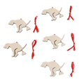 thumbnail image 1 of Adorno navideño de perro caca, 5 uds., boj ecológico seguro, casa de muñecas DIY, perro en miniatura para puertas de ventana de madera, 1 of 9