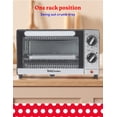 thumbnail image 6 of Betty Crocker 9L Toaster Oven, 2-Slice Toaster with Chrome Plated Front, Stainless Steel Handle, Bake, Broil & Toast Functions, Easy Control Dials, Includes Baking Pan & Rack, BC-5665B, Black/Silver, 6 of 7