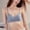 Blue, variant on Women's Backless Seamless Push Up Bra - U-Shaped Beautiful Back Design with Mesh Splicing, Comfortable Everyday Wear
