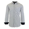 thumbnail image 4 of Men's Long Sleeve Printed Dress Shirts With Chest Pocket, 4 of 12