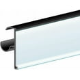 thumbnail image 5 of Price Tag Holder and Molding for Double Wire Cooler/Freezer Shelves | 30" Long | 1.25" High | 25 Pack | Black, 5 of 5