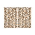 thumbnail image 1 of BSDHOME Beach Pebbles Window Curtain Kitchen Curtain 26x39 inches (Two Piece), 1 of 3
