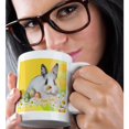 thumbnail image 2 of 3drose, Calico Bunny Rabbit with Daisy Flowers and Three Easter Eggs, Happy Easter, 11oz Mug, 2 of 6