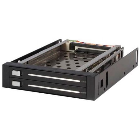 UPC: 0065030827980 | StarTech.com HSB220SAT25B 2 Drive 2.5in Trayless Hot Swap SATA Mobile Rack Backplane – Dual Drive SATA Mobile Rack Enclosure for 3.5 HDD