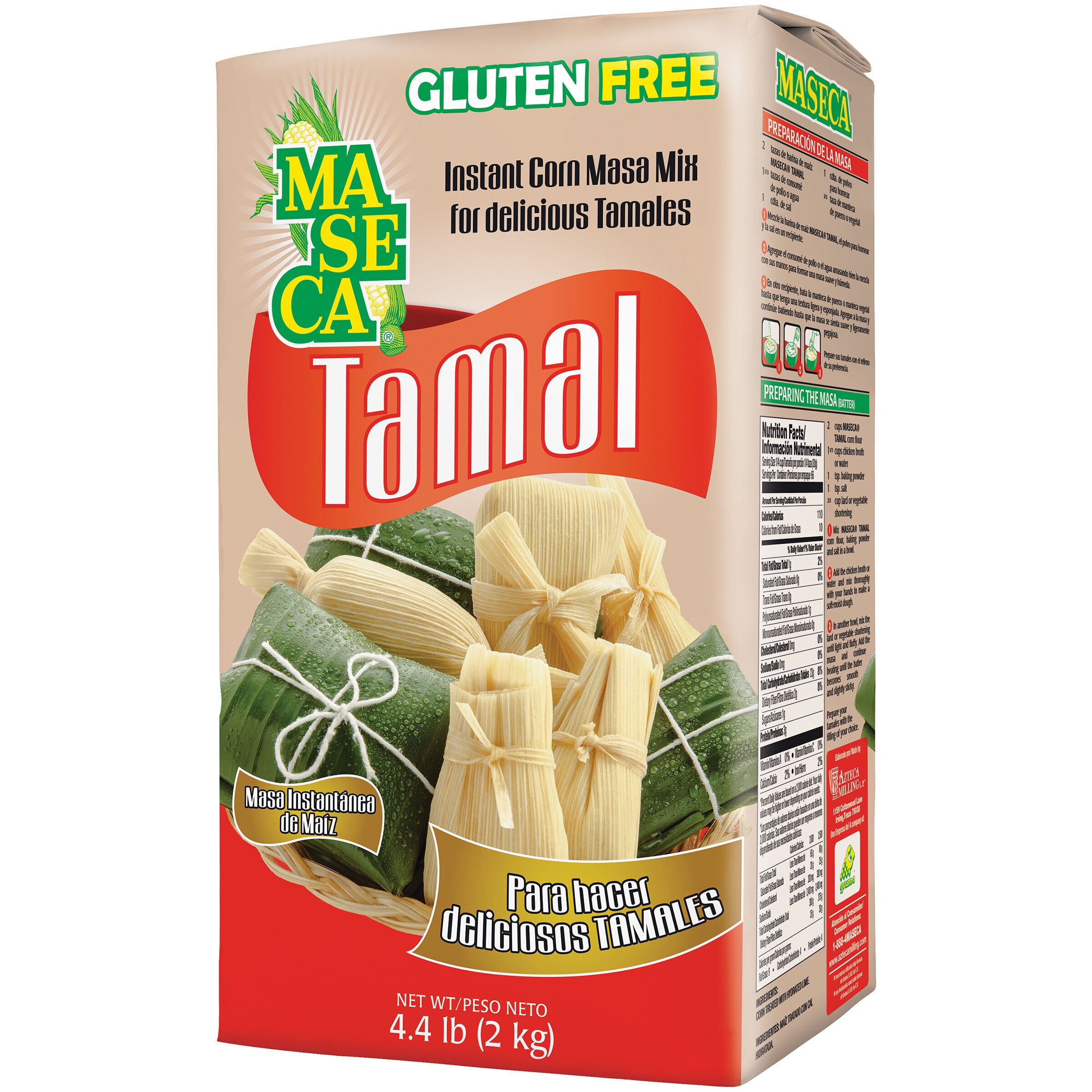 Masa para Tamales - Corn Masa Ready to Make Tamales - 4 lbs