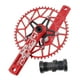 thumbnail image 3 of 130 BCD 50 52 52T de cadena de montaña bicicleta de carretera 170mm cigüeñal angosto ancho CNC de cadena redondo conjunto de de 52T rojo Baoblaze Brazo de manivela de bicicleta plegable, 3 of 8