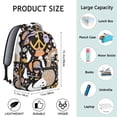 thumbnail image 3 of Cottagecore Fungi School Backpack Boho Woodland Fairy Tale Mushroom and Botanical Design Psychedelic Aesthetic Backpack, 3 of 6