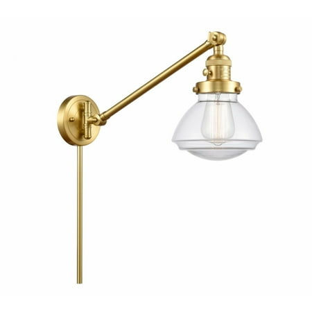 

Innovations 237-SG-G322 Olean 1 Light Swing Arm part of the Franklin Restoration Collection Satin Gold