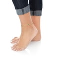 thumbnail image 3 of Floreo 14k Yellow Gold 4mm Round Created Birthstone Cable Bracelet or Anklet, 3 of 4