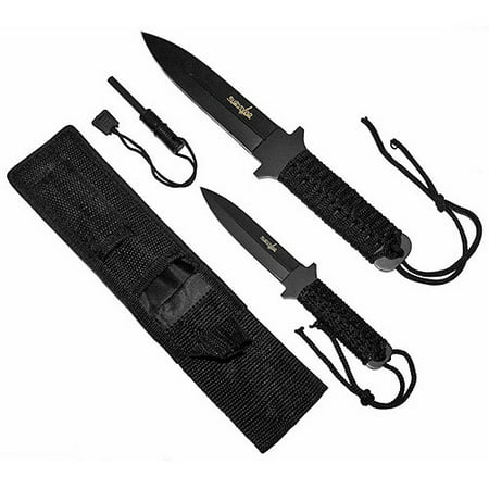 Whetstone Survivor Fire Starter Survival Knife Set, (Best Survival Knife For Chopping Wood)
