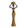 thumbnail image 1 of Figura de Mujer Africana, Escultura de Mesa, Pieza de Arte Coleccionable, Patrón Tejido Retro Pintado a Mano para Bibliotecas, Estudios de Estilo A, 1 of 8