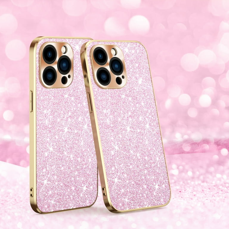 iPhone・スマホケース Society6 Sparkle Stripe by Social Proper Electroplated Sparkle Case for iPhone 14 Pro, Shining