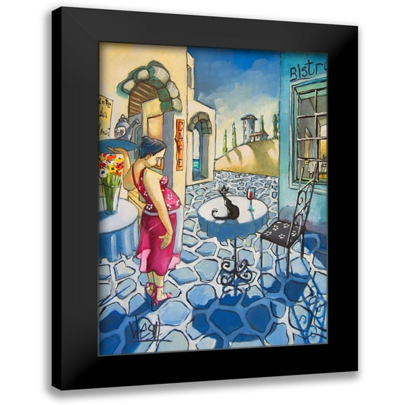 West, Ronald 11x14 Black Modern Framed Museum Art Print Titled - Aaaaah