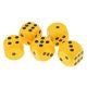 thumbnail image 1 of Dados De Madera De 5 6 dos - Tamaño Grande De 30 Perfecto Para De Rol Juegos De Rol Amarillo Baoblaze Dados de madera, 1 of 8