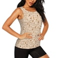 thumbnail image 2 of Vsdgher Débardeur Imprimé Café pour Femmes, Séchage Rapide, Sport, Course - Grand, 2 of 7