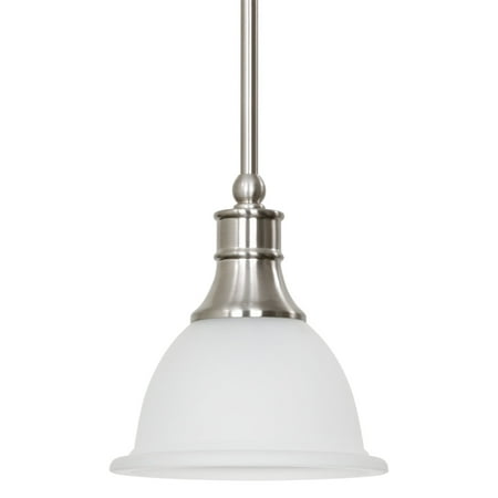 

Kira Home Ellie 8 Adjustable Mini Pendant Light w/ Frosted Glass Shade & Brushed Nickel Finish