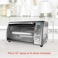 thumbnail image 3 of BLACK+DECKER Countertop Convection Toaster Oven, Silver, CTO6335S, 3 of 3