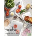 thumbnail image 2 of Titanium Cutting Board Set of 3, 100% Pure Titanium Cutting Boards for Kitchen, Dishwasher Safe, Non Toxic Chopping Board, Hygiene and Durability for Meat, Fruit, and Vegetables (3pcs), 2 of 5