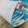 thumbnail image 5 of Ambesonne Summer Place Mats Set of 4, Hot Beach Vibes Surfer, Standard Size, Sky Blue Orange, 5 of 6