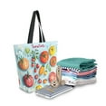 thumbnail image 2 of FORMRS Womens Canvas Tote Bag with Zipper Inner Pocket Shoulder Handbag, Yellow Tomatoes, 2 of 7