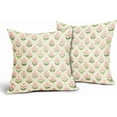 thumbnail image 2 of Spring Floral Easter Block Print Pillow Covers 18x18 Inch Set of 2, Pink Yellow Blue Purple Flower Holiday Decorative Throw Pillowcases Outdoor Farmhouse Cushion Covers Sofa Couch Bed Decor, 2 of 6