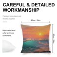 thumbnail image 2 of sunset wave ocean linen throw pillowcase decoration pillowcase gifting preferred 24x24 inch cushion cover 4 sets sofa pillowcase sofa bedroom living room car, 2 of 8