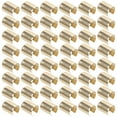 thumbnail image 3 of Miangastore 100pcs Leather Rope Clips Metal Fastener Cylindrical Opening Crimps for Tassel, 3 of 9