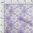 thumbnail image 2 of oneOone Georgette Viscose Violet Fabric Asian Tile Traditional Sewing Craft Projects Fabric Prints By Yard 42 Inch Wide, 2 of 4