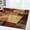 Multi Patches, variant on Squares Blocks Contemporary Brown 2x3 Contemporary Area Rug - Actual Size 1'7" x 2'7"