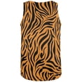 thumbnail image 2 of Zebra Print Sublimated Orange All Over Adult Tank Top - Medium, 2 of 2