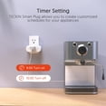 thumbnail image 3 of DEELLEEO Prise Intelligente Maison Intelligente WiFi Fonctionne avec Siri Alexa Google Home Nest Hub et Smartthings Hub Requis WiFi 2.4GHz Requis (1 Pack), 3 of 9