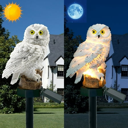 

NIUREDLTD 2PCS LED Garden Lights Solar Night Lights Owl Shape Solar-Powered Lawn Lamp