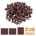 thumbnail image 3 of Uxcell 200pcs tambores de lijado de 1/2 pulgada grano 120 papel de lija mini mangas de lijado para herramientas rotativas, 3 of 7