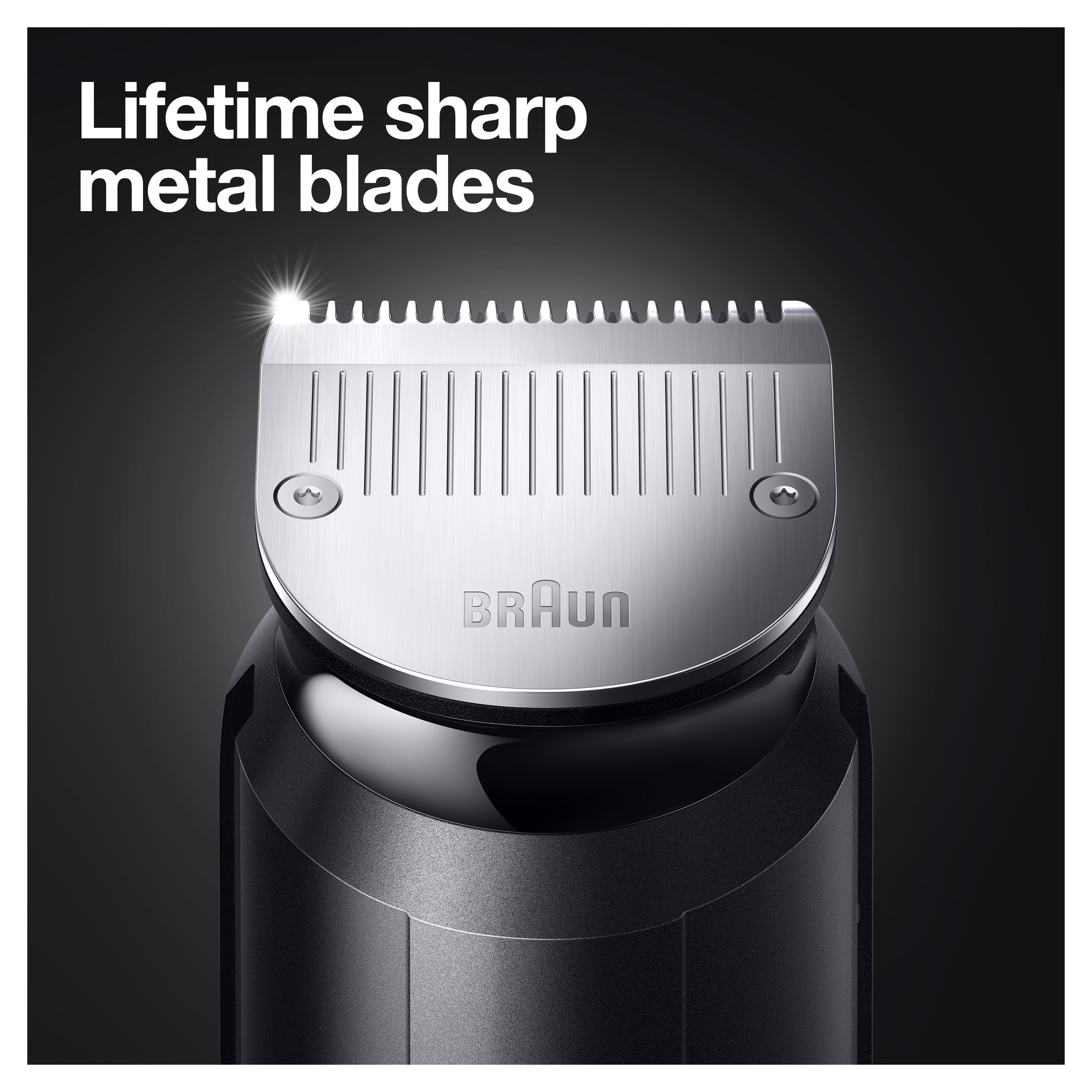 Braun Beard Trimmer for Men BT7240, Cordless & Rechargeable Hair
