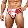 thumbnail image 1 of LLDYYDS Mens Canada Swim Briefs Canadian Maple Leaf Flag Graphic 1st July Patriotic Beach Triangle Bikini Swimwear with Drawstring, 1 of 5