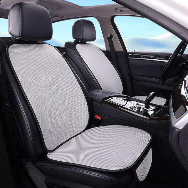 Ohmyroo Amber Coffee Gel Seat Pad Ventilated Breathable Vehicle Cover Set
