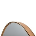 thumbnail image 5 of The Urban Port 35 Inch Oval Hanging Accent Wall Mirror with Metal Frame, Matte Gold, 5 of 6