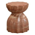 thumbnail image 1 of Pemberly Row Tabouret en Faux Marbre et Pierre pour Intérieur / Extérieur Rouge, 1 of 7