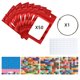 thumbnail image 5 of Herramientas Pintura Diamantes Bricolaje Bolsas Auto Adhesivas 50 Piezas para Suministros Artesanía () Rojo, 5 of 9