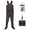 Brown, variant on Fishing Waders for Men & Women, Waterproof 2-Ply Nylon/PVC Chest Wader with Boots for Outdoor Sizes 4-13 Bootfoot(M9/W11,Gray)