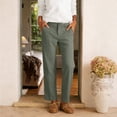 thumbnail image 5 of Pants for Women Casual Work Stretchy Slim Fit Trousers Office Slacks with Pockets, 5 of 6