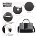 thumbnail image 3 of Bolsa Mujer Cruzada Pequeña Pata De Gallo Crossbody Bolso Xtellar Negro, 3 of 3